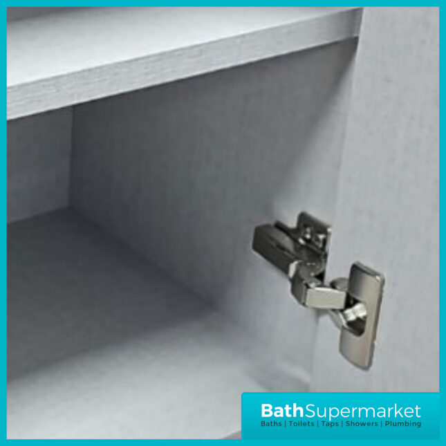 Traditional Timeless White Ash Vanity Basin Unit 600mm & Knurled Handles
