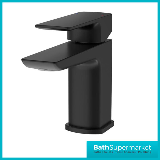 Sognare Mode Matt Black Lever Handle Mono Basin Mixer Tap