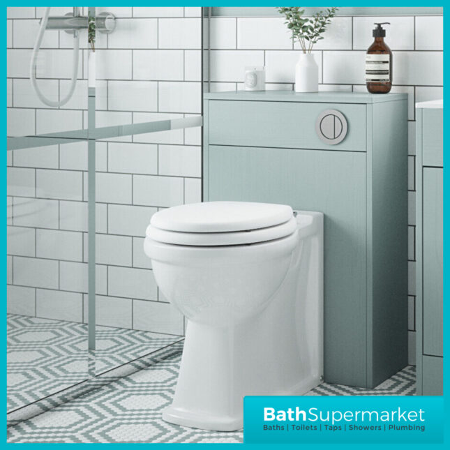 Traditional Timeless Duck Egg Back To Wall WC Toilet Unit 550mm
