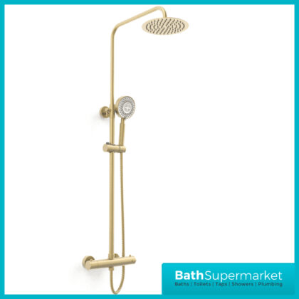 Sognare Mode Brushed Brass Round Drench Shower