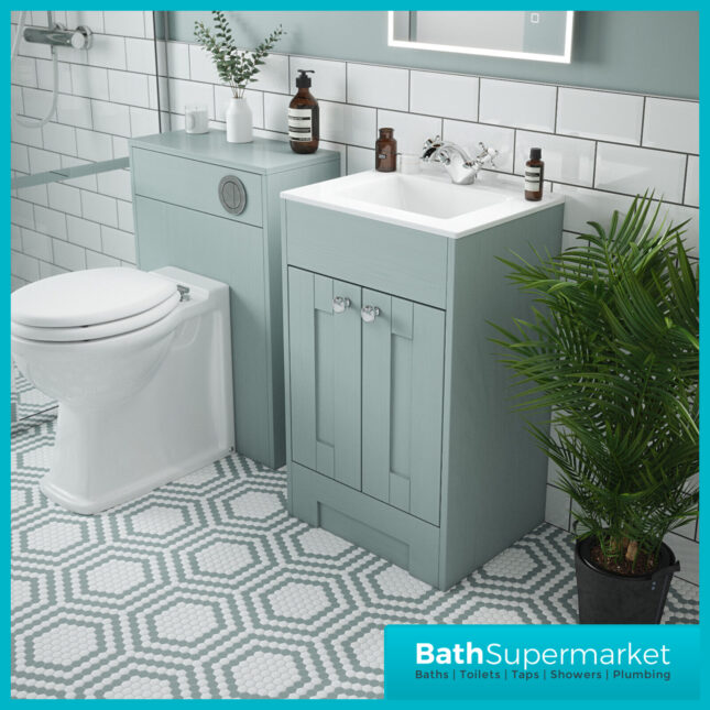 Carlton White Traditional Back To Wall Toilet Pan With Soft Close Seat