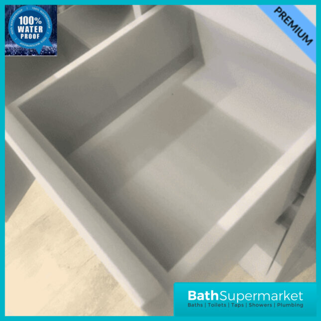 WaterGuard Rio Waterproof Light Grey Floor Standing Double Basin Vanity Unit 1200mm - Image 9