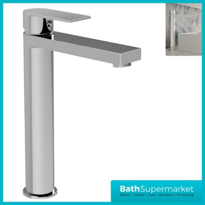 Nuie Canada Chrome Mono Tall High Rise Basin Mixer Tap