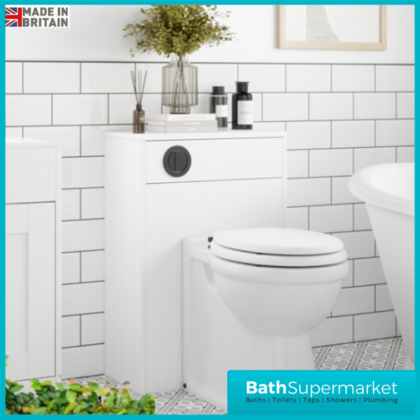Traditional Timeless White Ash Back To Wall WC Toilet Unit 550mm