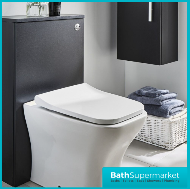 Kartell Purity Nero Matt Black Floor Standing WC Toilet Unit 500mm