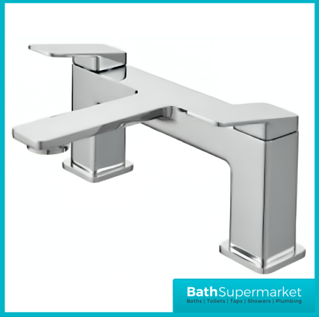 Kartell K-Vit Fine Polished Chrome Deck Mounted Bath Filler Tap