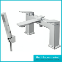 Kartell K-Vit Fine Polished Chrome Deck Mounted Bath Shower Mixer Tap