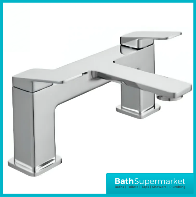 Kartell K-Vit Fine Polished Chrome Deck Mounted Bath Filler Tap