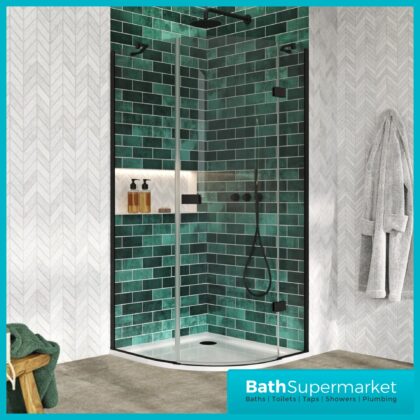 Sognare Athena Black Quadrant Shower Enclosure 900mm x 900mm – 1900mm