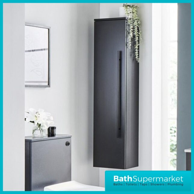Kartell Purity Nero Matt Black Floor Standing WC Toilet Unit 500mm