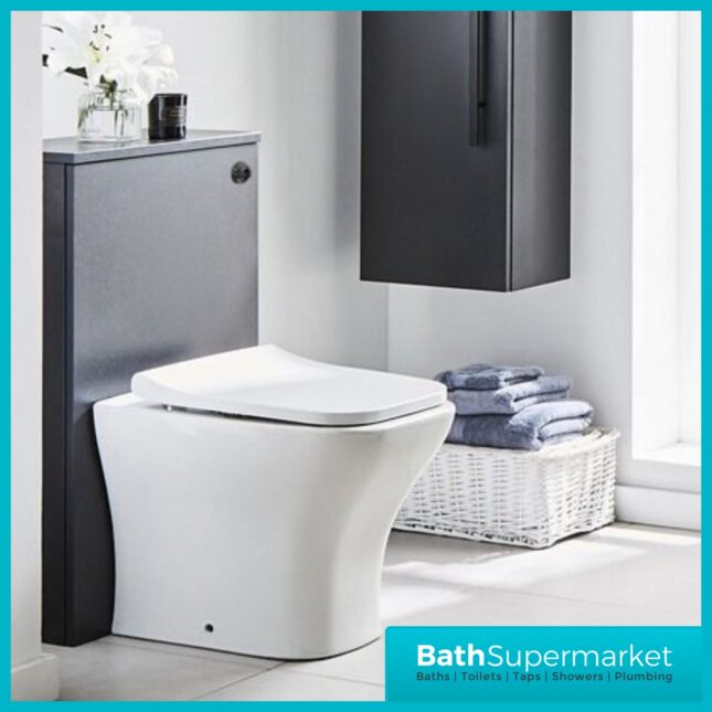 Kartell Purity Nero Matt Black Floor Standing WC Toilet Unit 500mm