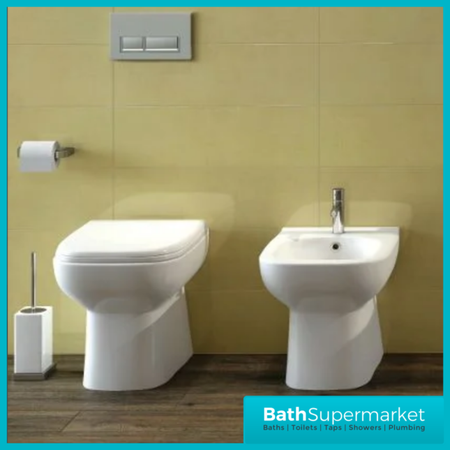 RAK Origin Alpine White Back To Wall Bidet 1 Tap Hole