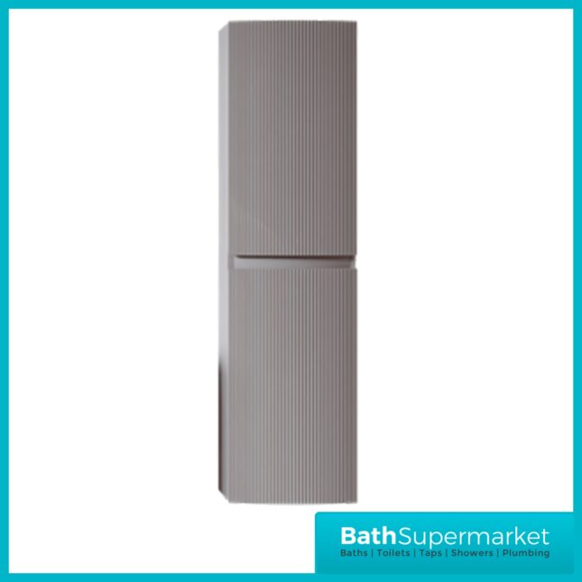 Rocanue Lux Valentina Mid Grey Wall Hung Tall Storage Unit 1500mm High