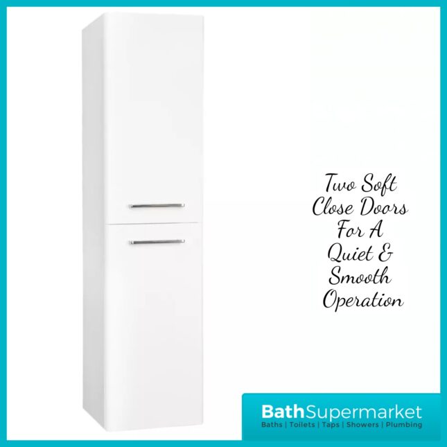 Kartell Options 24 White Gloss Tall Wall Mounted Storage Cabinet Unit