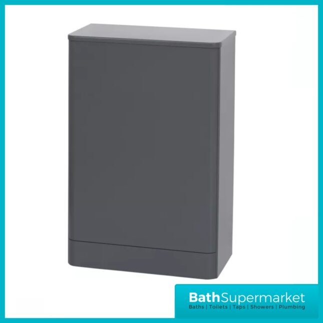 Kartell K-Vit Options 24 Cool Grey Back To Wall WC Toilet Unit 500mm Wide