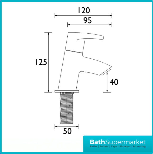Bristan Orta Luminance Chrome Pair Deck Mounted 2 Tap Hole Hot & Cold Bath Taps
