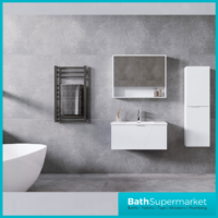 Rocanue Lux Azzurra White Wall Hung Vanity Basin Unit 600mm Wide