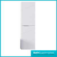 Rocanue Lux Azzurra White Wall Hung Tall Storage Unit 1500mm High