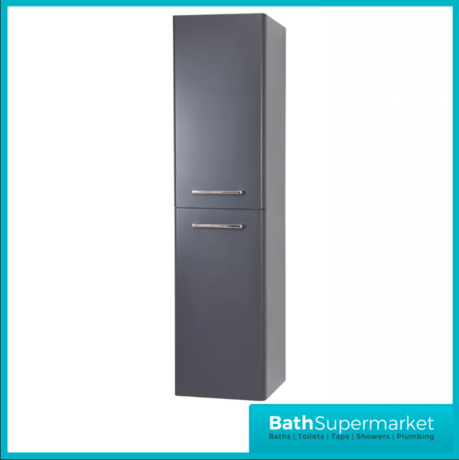 Kartell Options 24 Cool Grey Tall Wall Mounted Storage Cabinet Unit