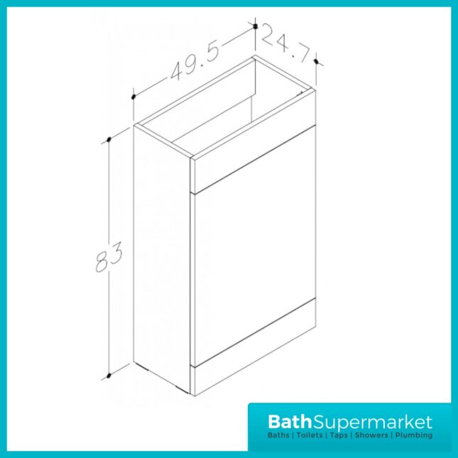 Kartell Matrix Storm Grey 2 Drawer L Shaped Bathroom Furniture Pack 1100mm – LH/RH
