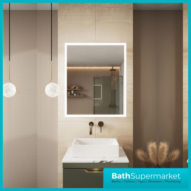 Sognare Prospr LED Single Cabinet Door Bluetooth Mirror 500mm & 600mm x 700mm