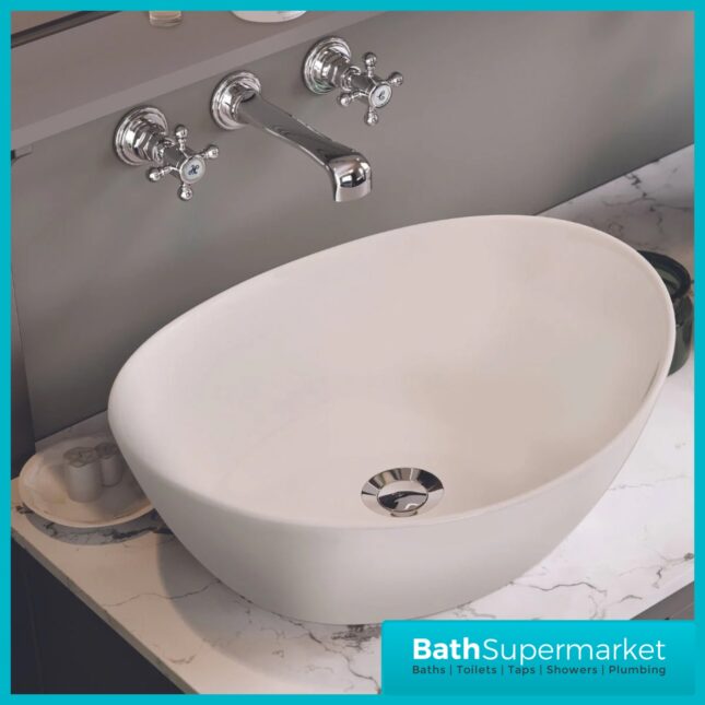 Russeldene & Marie Traditional Chrome Wall Mounted Basin Mixer Tap