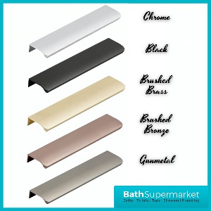 Sognare Flat Plate Furniture Bar Handle Various Colours 200mm