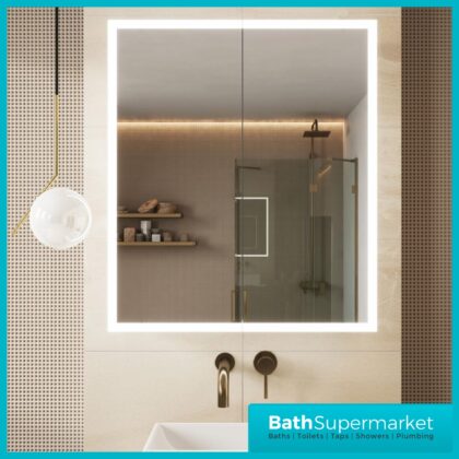 Sognare Prospr LED Double Cabinet Door Bluetooth Mirror 600mm x 700mm
