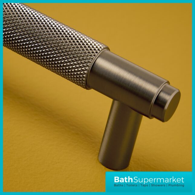 Sognare Knurled Textured Furniture T-Bar Handle Various Colours 400mm