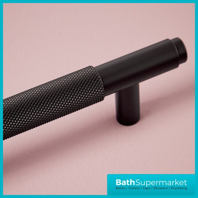 Sognare Knurled Textured Furniture T-Bar Handle Various Colours 400mm