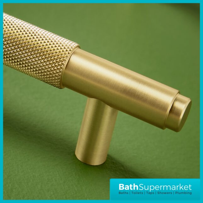 Sognare Knurled Textured Furniture T-Bar Handle Various Colours 400mm