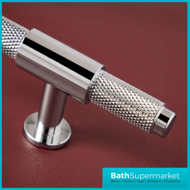 Sognare Knurled Textured Furniture T-Bar Handle Various Colours 95mm