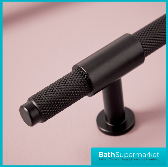 Sognare Knurled Textured Furniture T-Bar Handle Various Colours 95mm