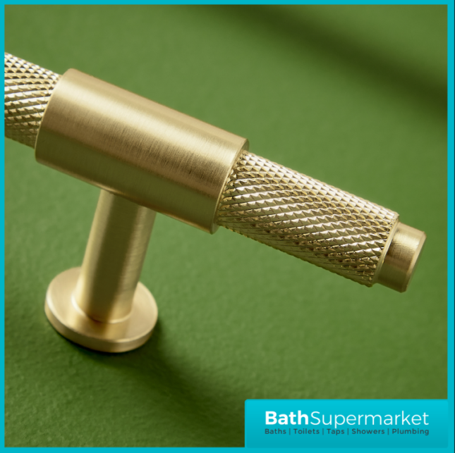 Sognare Knurled Textured Furniture T-Bar Handle Various Colours 95mm