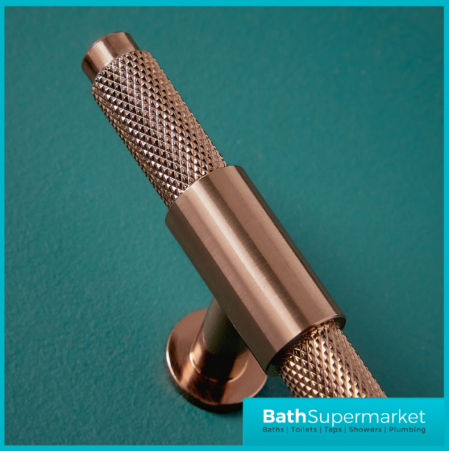 Sognare Knurled Textured Furniture T-Bar Handle Various Colours 95mm