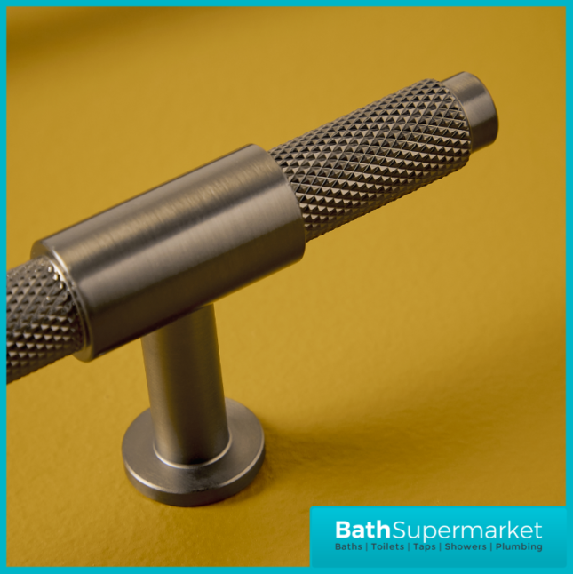 Sognare Knurled Textured Furniture T-Bar Handle Various Colours 95mm