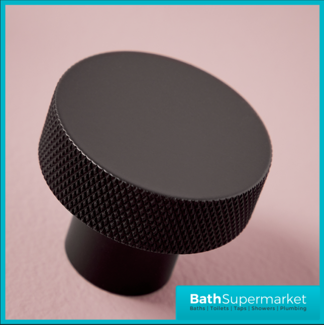Sognare Knurled Textured Round Furniture Handle Various Colours 42.5mm