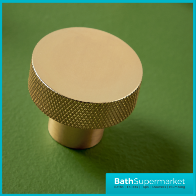 Sognare Knurled Textured Round Furniture Handle Various Colours 42.5mm