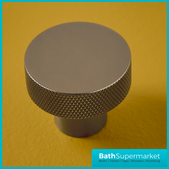 Sognare Knurled Textured Round Furniture Handle Various Colours 42.5mm