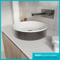 Sognare KOKO Fluted Round Gunmetal Countertop Basin 360mm