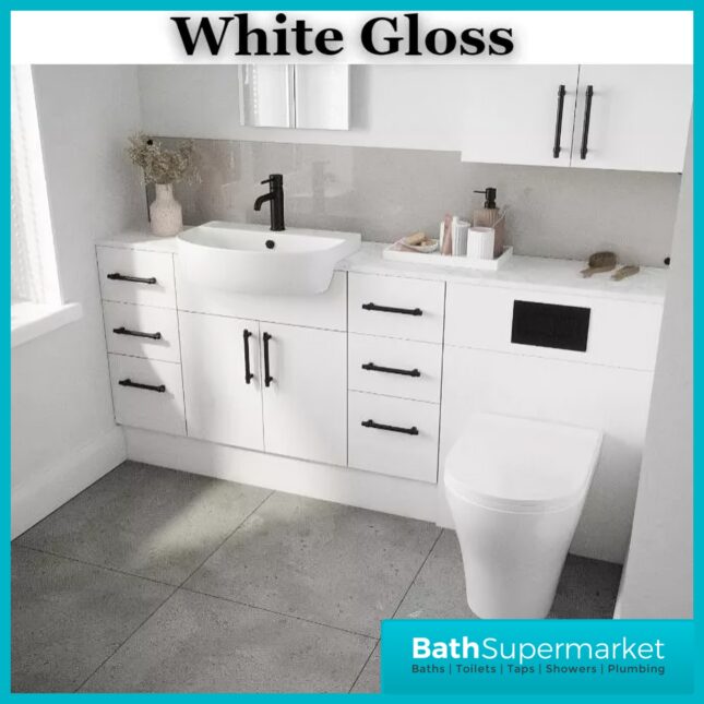 Caralina Gloss White Fitted Furniture Range-Create Your Own Size