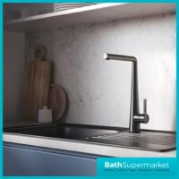Bristan Pine Gunmetal Eco Start Easyfit Swivel Spout Single Lever Kitchen Mixer Tap