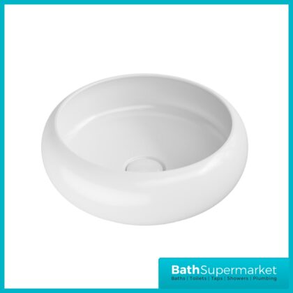 Sognare Riviera GlossWhite Round Countertop Basin 360mm