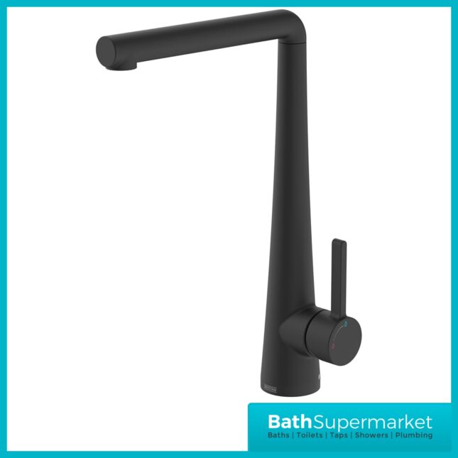 Bristan Pine Black Eco Start Easyfit Swivel Spout Single Lever Kitchen Mixer Tap