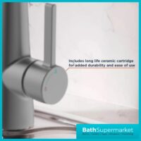 Bristan Pine Gunmetal Eco Start Easyfit Swivel Spout Single Lever Kitchen Mixer Tap