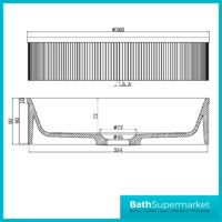 Sognare KOKO Fluted Round Gunmetal Countertop Basin 360mm