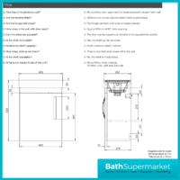 Tavistock Compass Viridian Green Wall Mounted Cloakroom Vanity Basin Unit 450mm