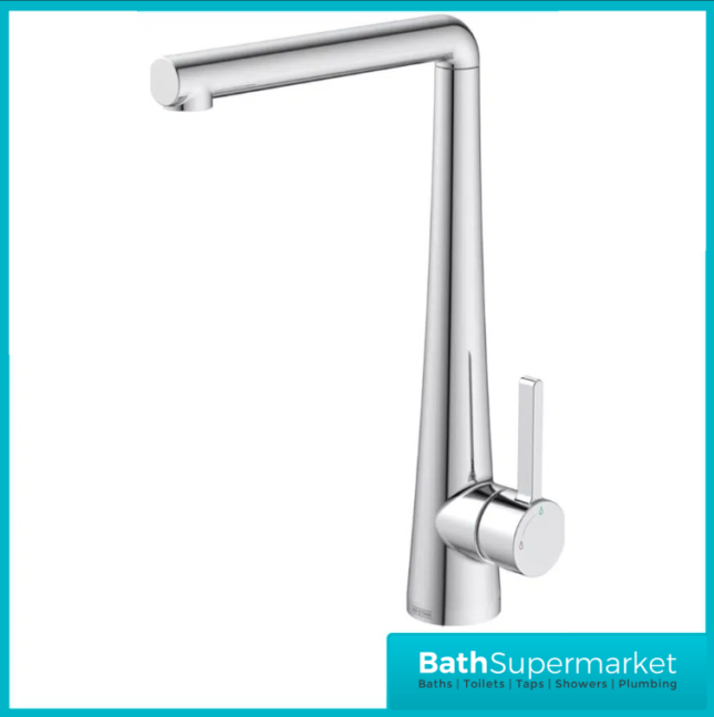 Bristan Pine Chrome Eco Start Easyfit Swivel Spout Single Lever Kitchen Mixer Tap