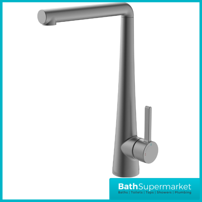 Bristan Pine Gunmetal Eco Start Easyfit Swivel Spout Single Lever Kitchen Mixer Tap