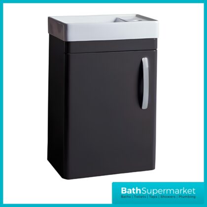 Tavistock Compass Gloss Clay Wall Mounted Cloakroom Vanity Basin Unit 450mm
